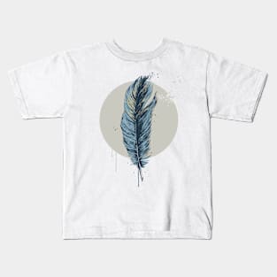 Feather in a circle Kids T-Shirt